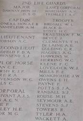 Trooper David Black mentioned on Menin Gate.